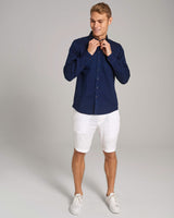 BS Norris Casual Slim Fit Skjorta - Dark indigo