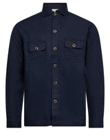 BS Davide Regular Fit OverSkjorta - Navy