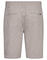 BS Elio Regular Fit Shorts  - Brown/White