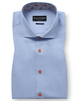 BS Mollgaard Modern Fit Skjorta - Light Blue/White