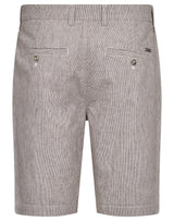 BS Darion Regular Fit Shorts  - Brown/White