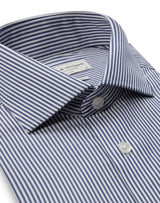 BS Mackenzie Slim Fit Skjorta - Navy/White