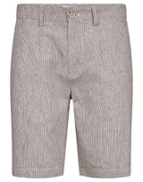 BS Darion Regular Fit Shorts  - Brown/White