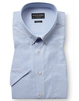 BS Altmaier Modern Fit Skjorta - Light Blue/White
