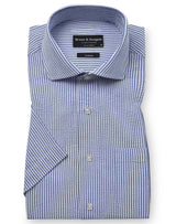 BS Keita Casual Modern Fit Skjorta - Light Blue/White