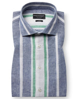 BS Maini Casual Modern Fit Skjorta - Blue/White