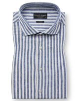 BS Rubio Casual Modern Fit Skjorta - Blue/White