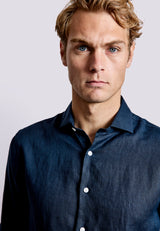 BS Sevilla Casual Slim Fit Skjorta - Navy