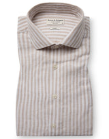 BS Sydney Casual Slim Fit Skjorta - Sand/White
