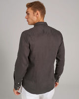 BS Sainz Casual Slim Fit Skjorta - Charcoal