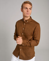 BS Carlos Casual Modern Fit Skjorta - Ochre