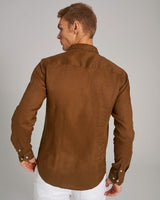 BS Carlos Casual Modern Fit Skjorta - Ochre